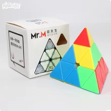 Shengshou Mr. M Магнитная Пирамида Mr m необычный кубик головоломка cubo magico игрушки без стикеров для детей cubo magico