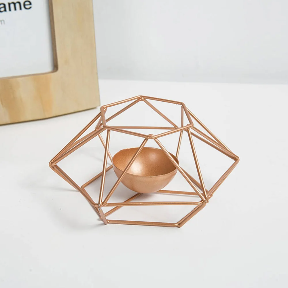 

1xMinimalist-style design Candle Holder Wedding Tealight Candle Holders Geometric Candlestick Stand Home Table Decor