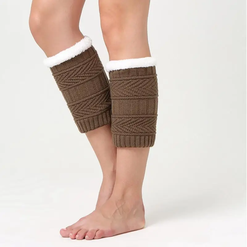 Knitted Women Leg Warmers Fall Winter Warm Cover Leggings Kneepad