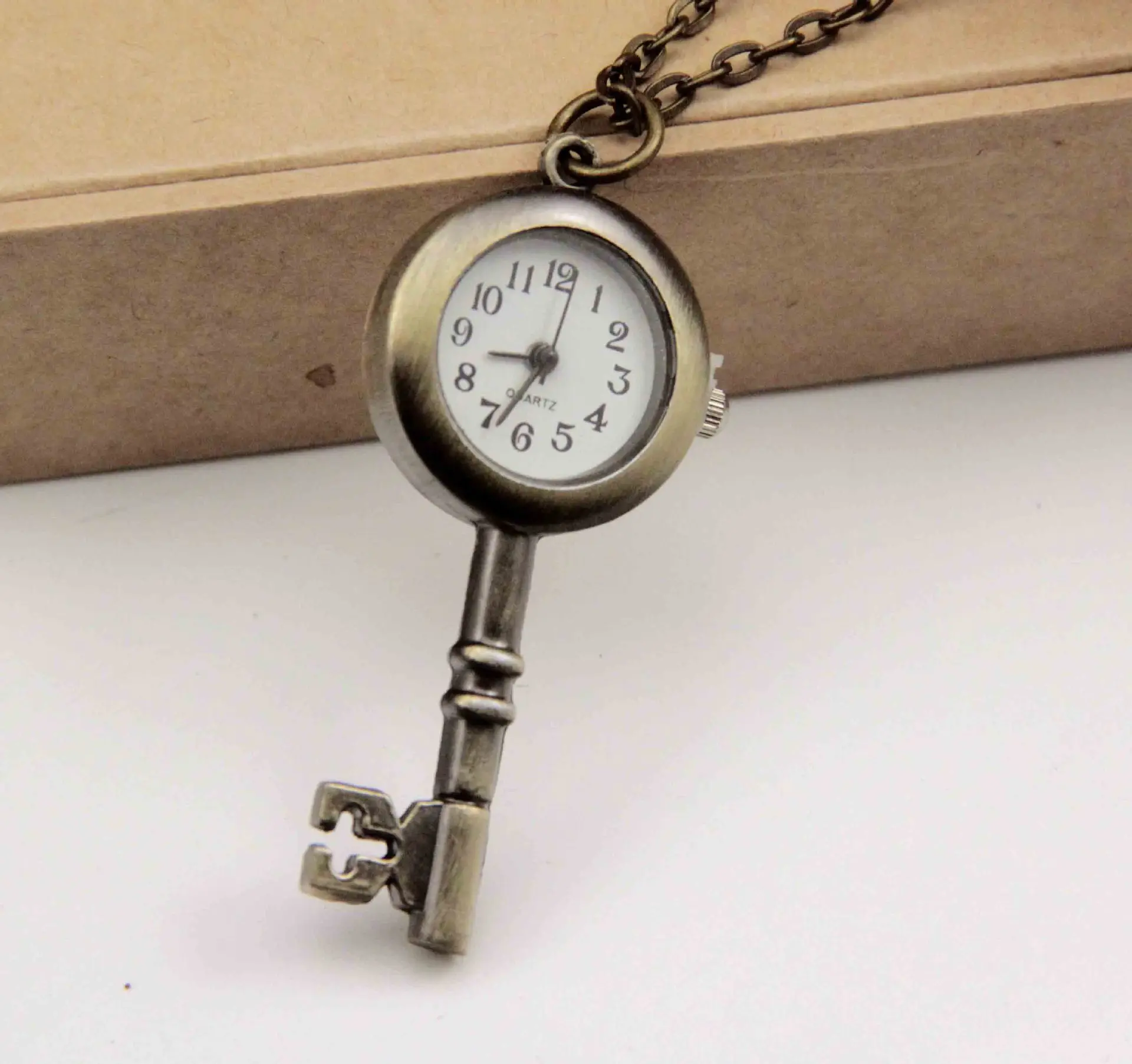 

Explosion Models Watch Creative Key Necklace Pendant Vintage Pocket Watch Wholesale Manufacturer Direct Pocket Watch Light Edge