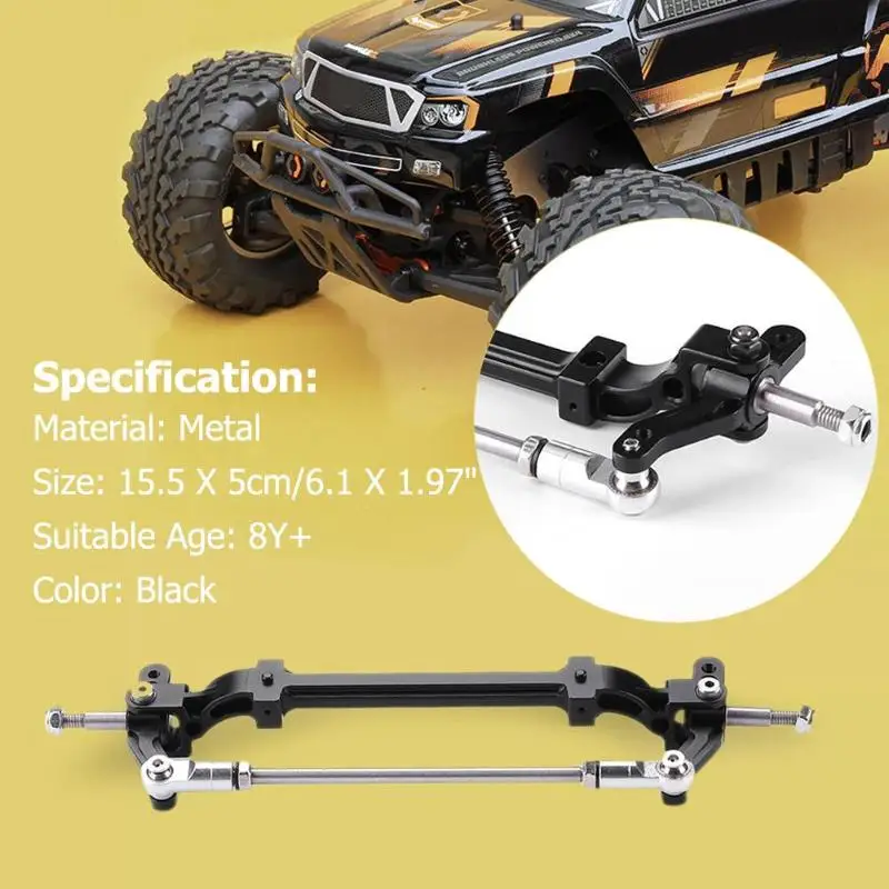 

Metal Front End Steering Wheel Axle Upright for Tamiya 1/14 RC Tractor Truck Model Accessories Black Remote Control Toys Parts
