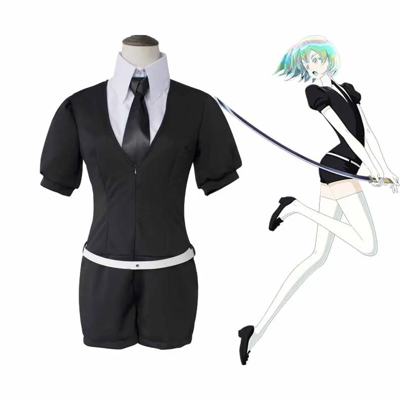 

Land Of The Lustrous Phosphophyllite Cinnabar Diamond Bort Morganite Antarcticite Jumpsuits Suits Uniform Anime Cosplay Costumes