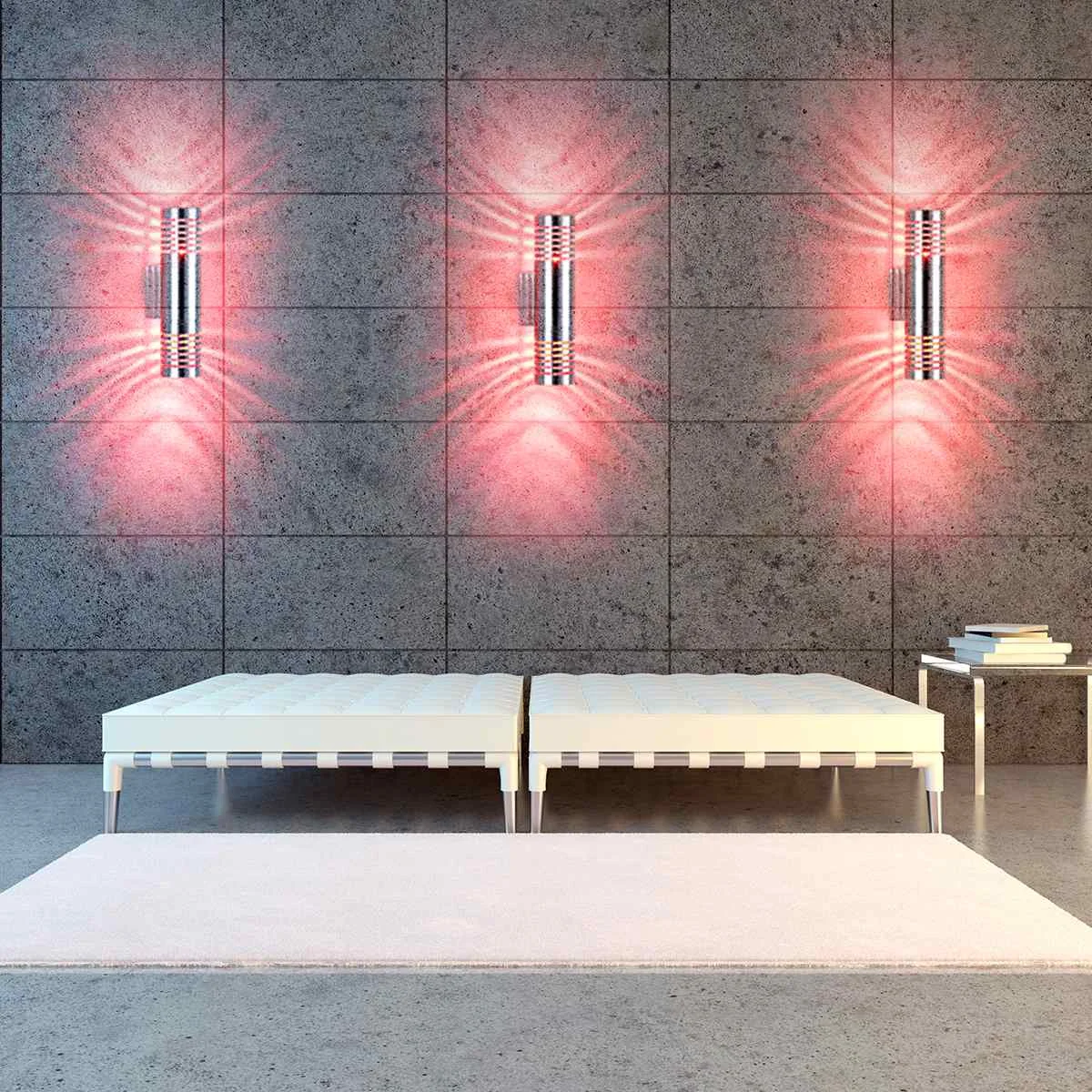 

Stainless Steel Up Down Wall Light GU10 IP44 Double Outdoor Wall Light Chrome Waterproof Wall Lamps Indoor Or Outdoor Decoration