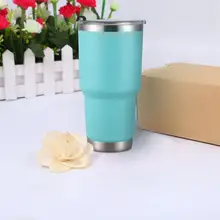 30 унций из нержавеющей стали кофейная кружка чашка изолированный бокал, для кемпинга походный стакан с защитой от брызг крышкой