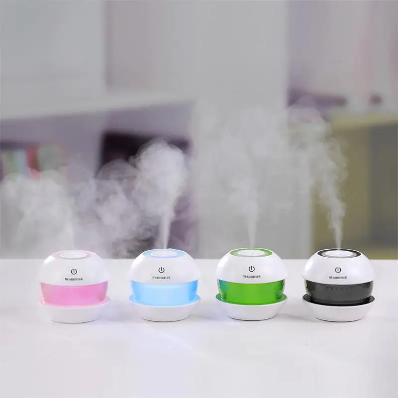 

150ML USB Ultrasonic Air Humidifier Aroma Essential Oil Diffuser Air Purifier with LED Night Lamp USB Fogger Mist Maker for Home