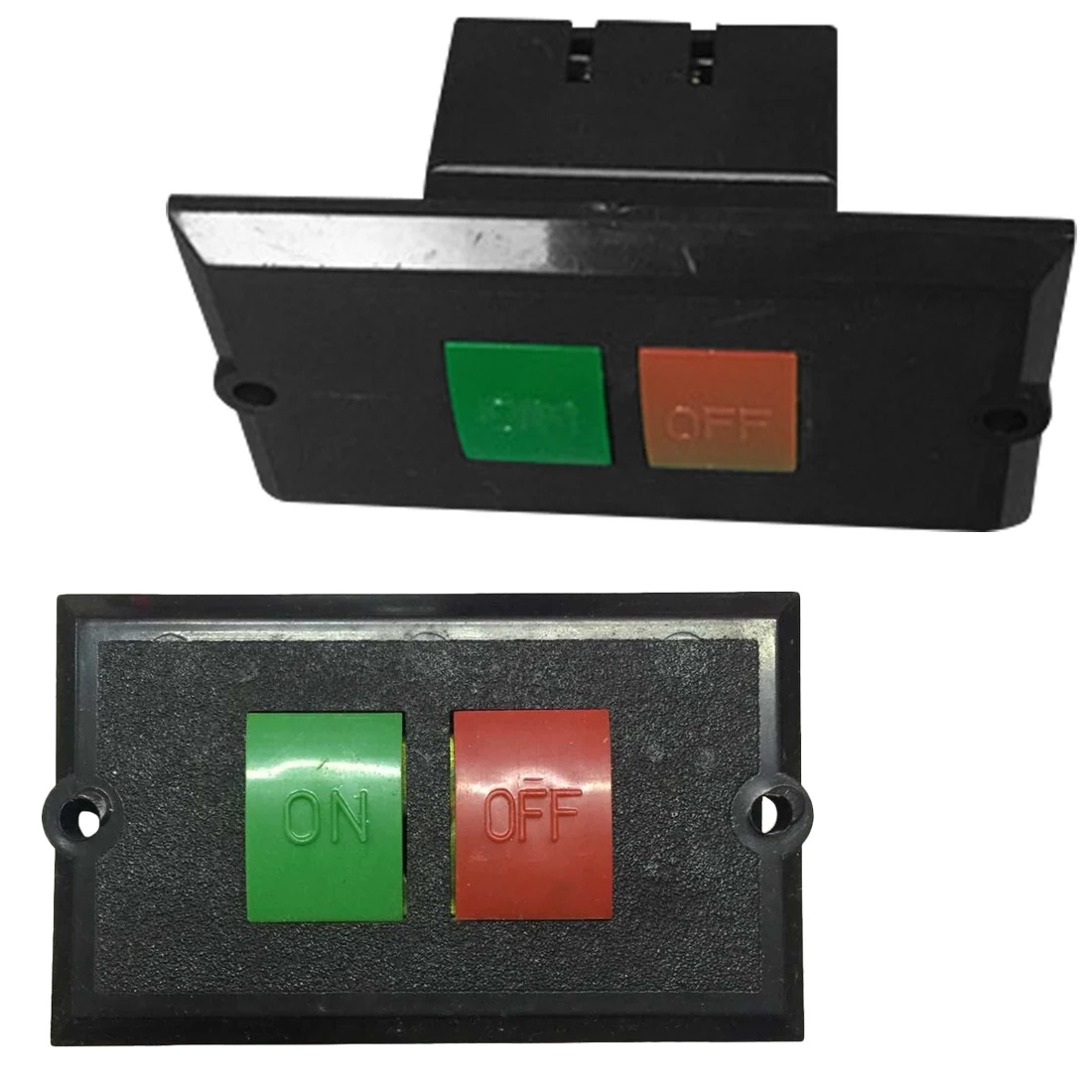 

On Off Water Proof Push Button Switch for Cutting Machine Bench Drill Switch Plastic Motor 5A AC380V