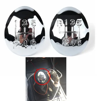 

5 Speed 6 Speed Car Manual Gear Stick Shift Knob Cover Gear Shift Knob Cap For Mazda 3 5 6 Chrome