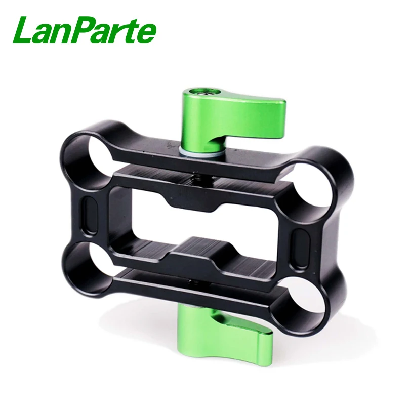 

LanParte 15mm Rod Clamp Height Raiser Clamp for DSLR Camera Rig Accessories