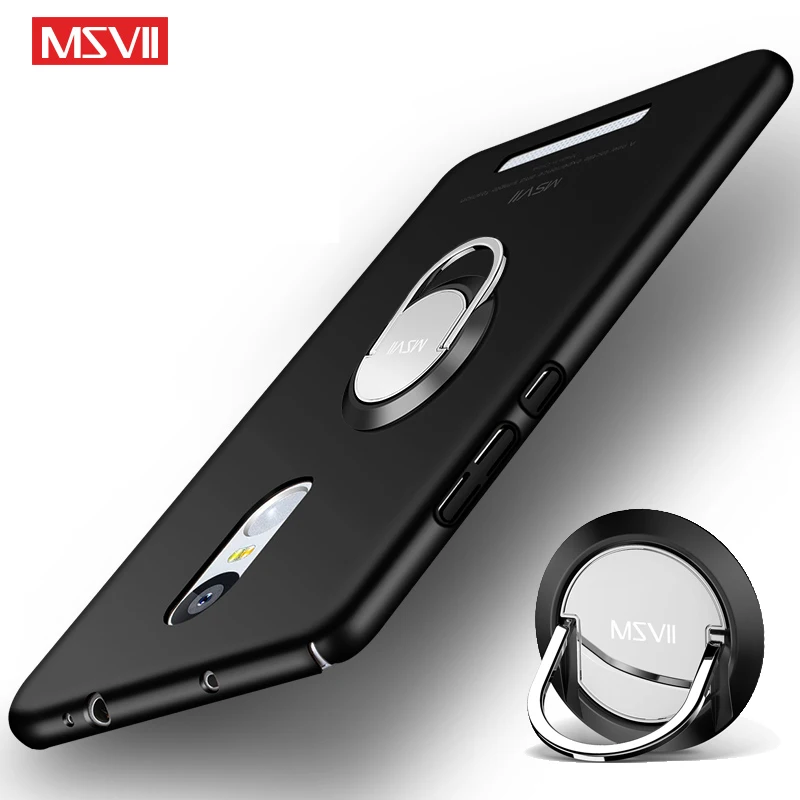 

MSVII Cover For Xiaomi Redmi Note 3 Case Finger Ring Slim Matte Cases Xiomi Redmi Note3 Holder Cover For Redmi Note 3 Pro Cases