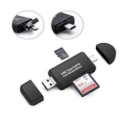 SD/Micro-Card Reader, usb type C Micro-USB OTG адаптер и USB 2,0 портативная карта памяти Reader Для SDXC, SDHC, SD, MMC, RS-MMC