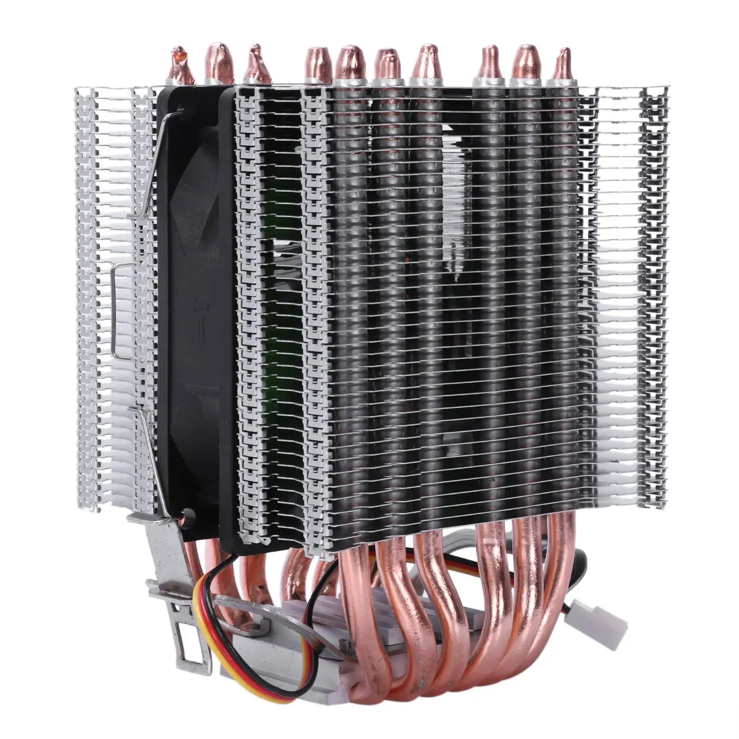 Skup Lanshuo 6 Heat Pipe 3 Wire bez światła pojedynczy wentylator wentylator procesora chłodnica radiator dla Intel Lga 1155 1156 1366 Cooler Heat