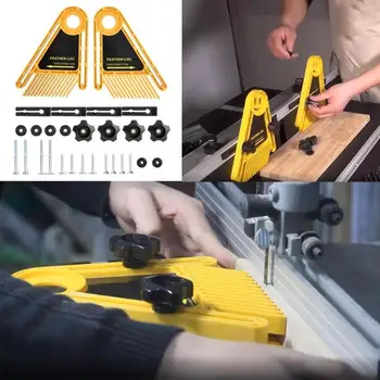 

Multi-purpose Double Featherboard for Trimmer Router Table Saw Fence Woodworking Tool Set Woodworking Engraving Machine Dropship