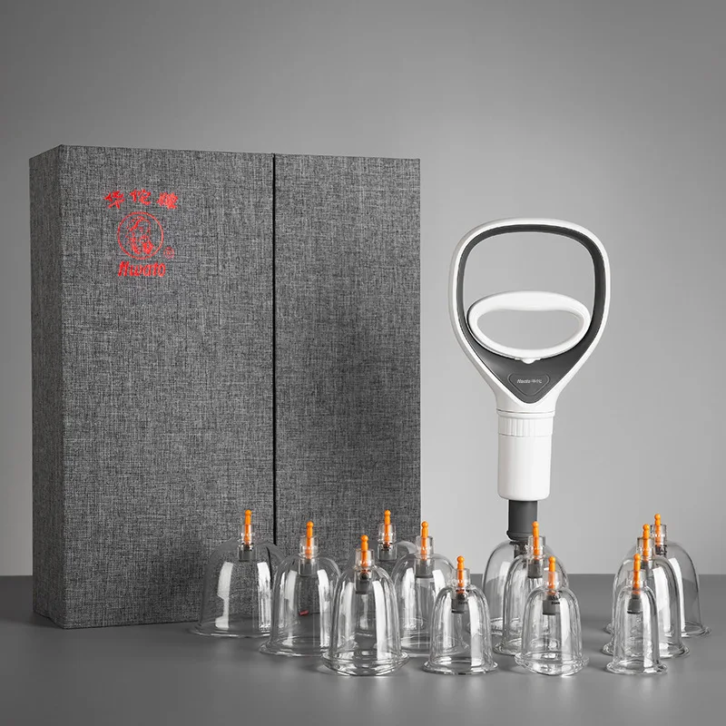 

Cross-Border for Hua Tuo Brand Household Vacuum Cupping 12 Tank Gift Box Explosion-Proof Air 6 Set/Box