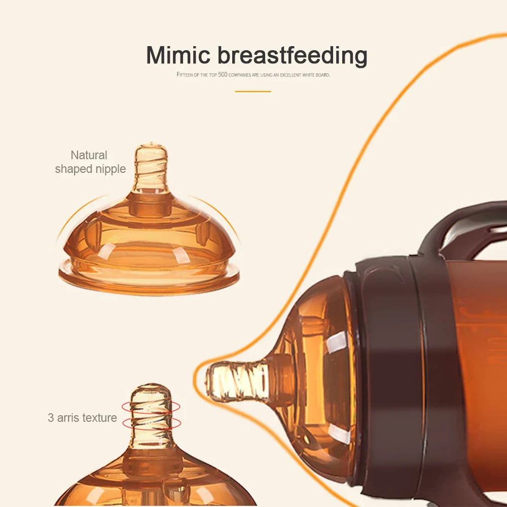 250 мл детская силиконовая бутылочка с антиколиковым вентиляционным отверстием и широким горлышком, естественная бутылочка для кормления новорожденных, не содержит бисфенол, 250 мл