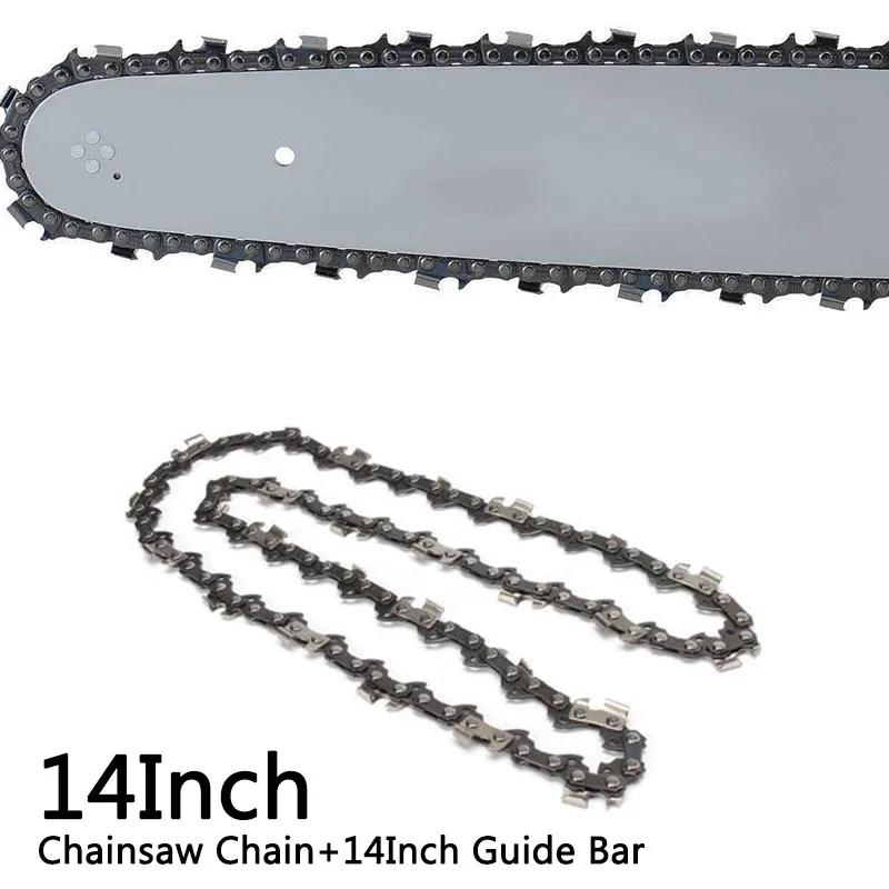 

14 inch 3/8''LP 52 Drive Links Saw Chain+Guide Bar For Hsqvarna 16E, 23, 33, 36 Chainsaw Chain Blade Wood Cutting Chainsaw Part