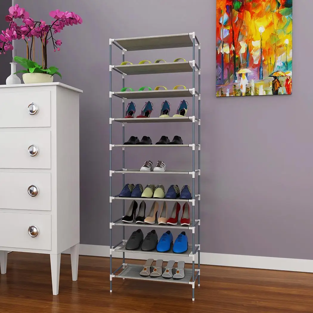 10 Shelf Storage Home Stand Picture Organizer Casual New Dormitory Sturdy Hot Rack etc Easy Tiers Assembled Office Shoe