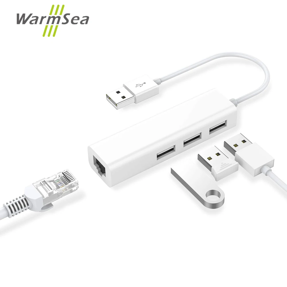 Usb хаб сплиттер с адаптером RJ45 LAN удлинитель сети Ethernet для ноутбука|USB-хабы| |