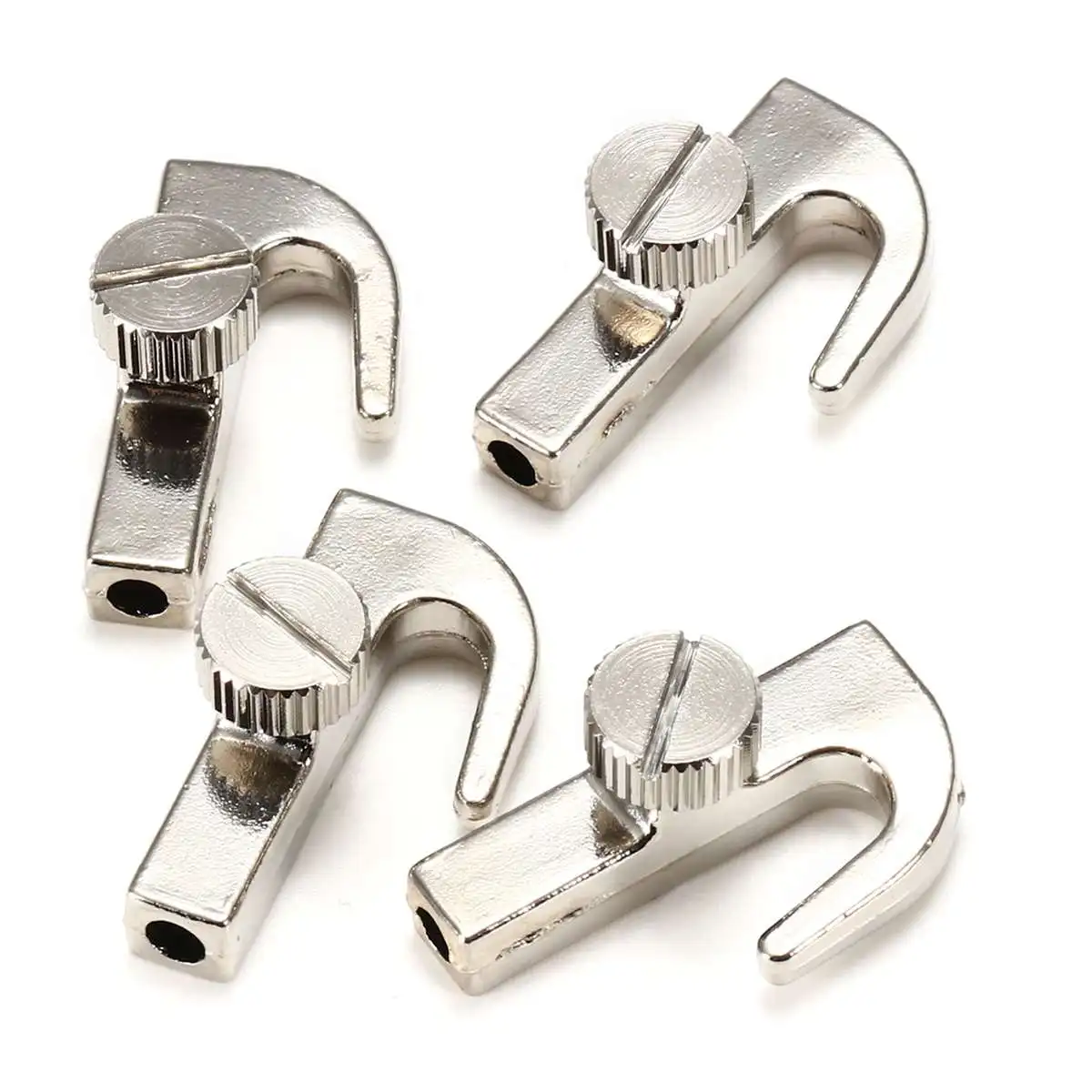 

4pcs Zinc Alloy Picture Hanging System Hangers Adjustable Self-locking Fastener Photo Hand Screw Hooks for 1.5-2mm Cable