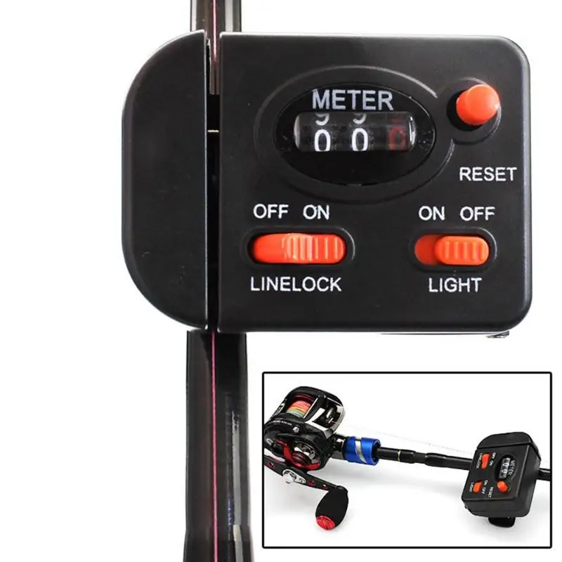 

1pc 0-99.9m Portable Fishing Finder Line Length Depth Gauge Counter Tackle Tool Fishing Rod Gauge Depth Finder Tester Meter Dig
