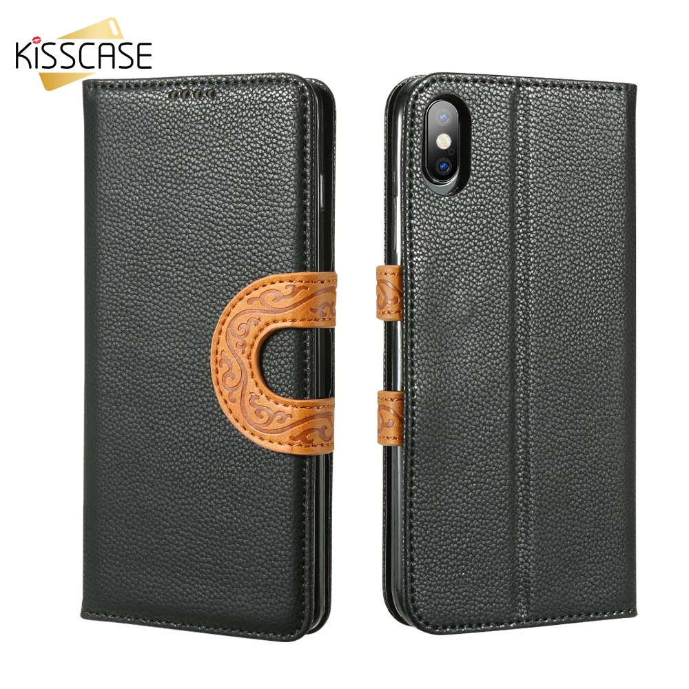 Кожаный чехол для телефона KISSCASE Huawei Nova 4 3 3i Honor V20 7X 8X 8C 9 10 Lite Mate 20Pro P10 P20 P30 Y6 Y9