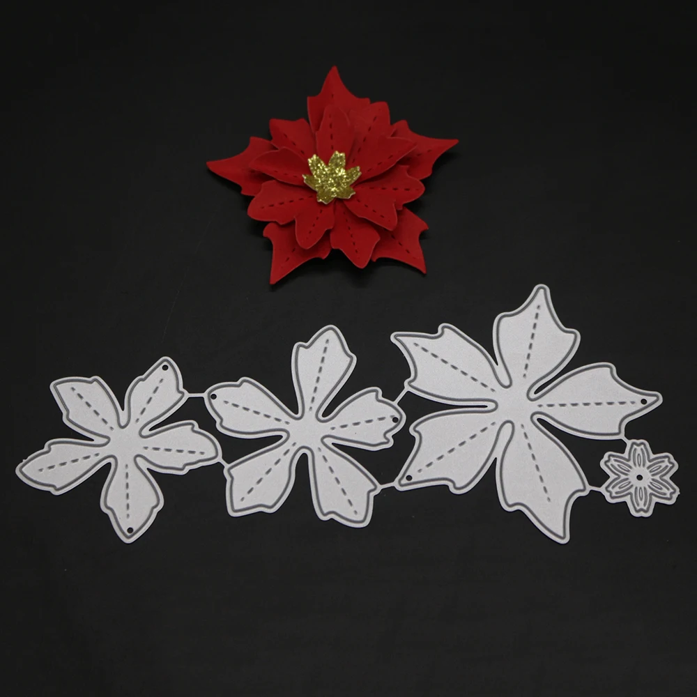 

4pcs Flowers Template Sharp Metal Cutting Dies Stencils for DIY Scrapbooking DIY 2018 New Embossing Stencils Album Cards