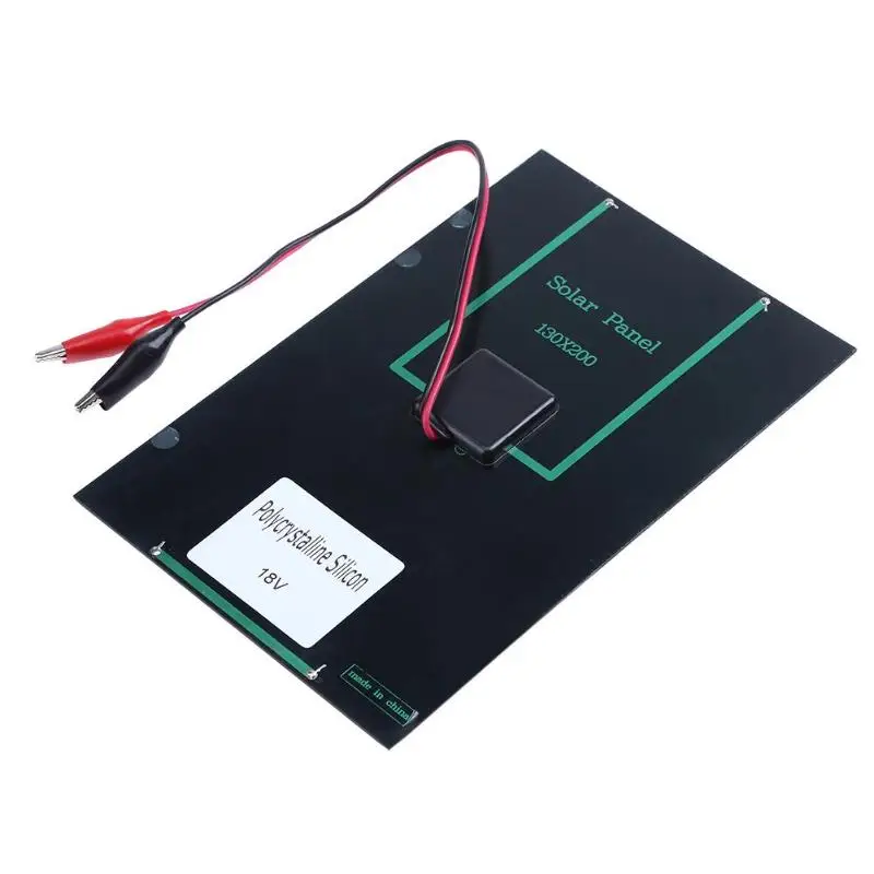 

4.2W 18V Solar Power Panel Battery Charger DC Output Panel Clip DIY Kit for Small Household lighting System