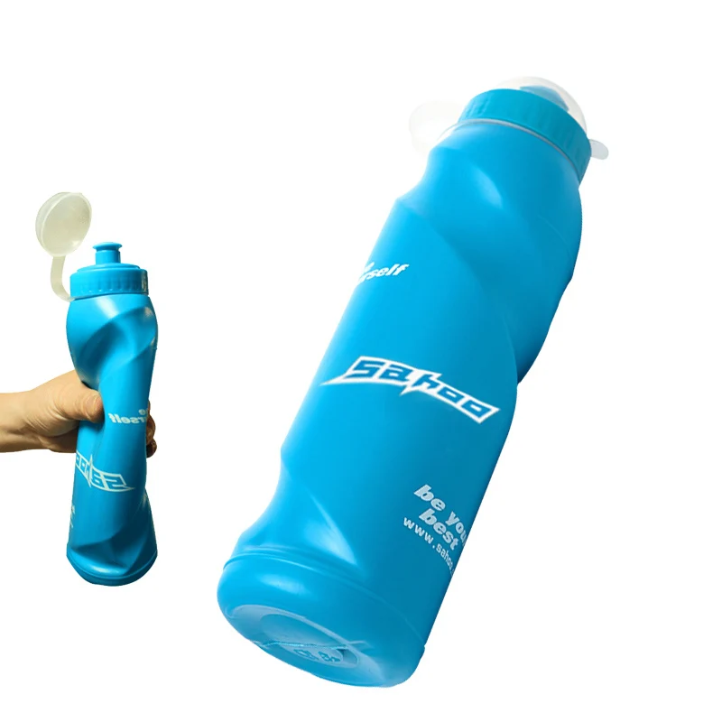 

1x 700ml Bicycle Soft Plastic Water Drink Bottle Kettle Hand Press