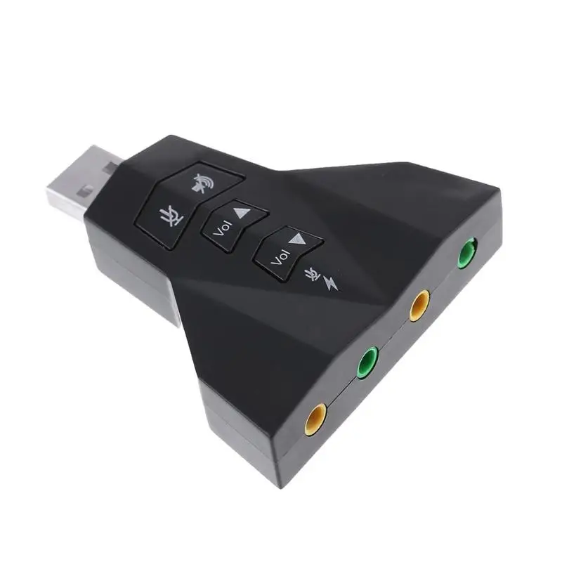 

USB Port PC Universal Dual Channels Analog 7.1CH Sound Card Audio Adapter