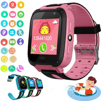 

BEESCLOVER Smart Watch Dial Call Smartwatch Waterproof Kids Smart Watch Antil-lost Tracker Smartwatch GPS Kids X-mas Gifts d35