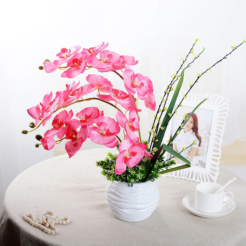 

1pc Artificial Flowers 70cm Orchid Butterfly Orchid for Home Wedding Festival Decoration fake simulation phalaenopsis flower