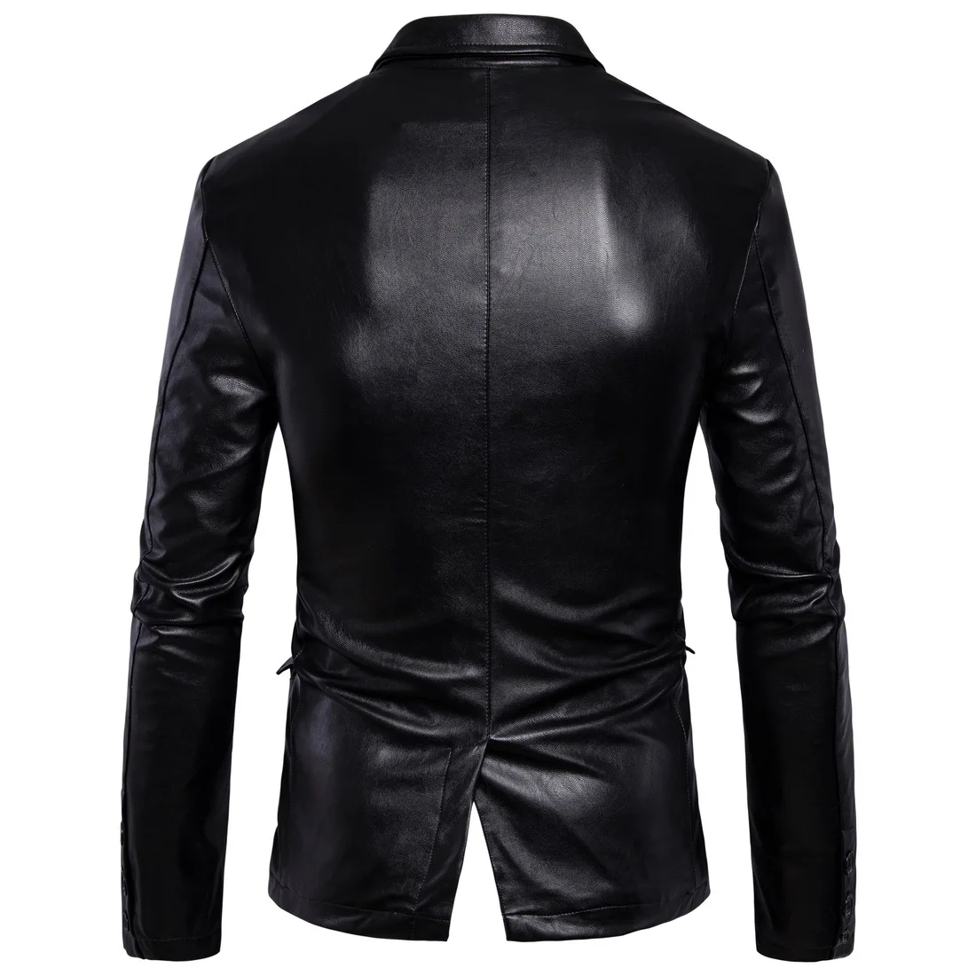 [European Code] 2019 Spring New Men's Leather Jacket British Wind Men's Trend Individual Car Leather Jacket