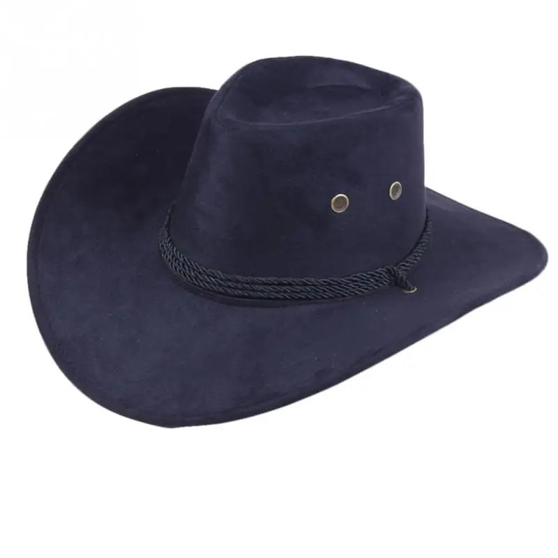 

2019 NEW Unisex Sun Shield Cowboy Summer Unisex Casual Artificial Leather Wide Hat Western stetson Buckaroos Hat Accessories