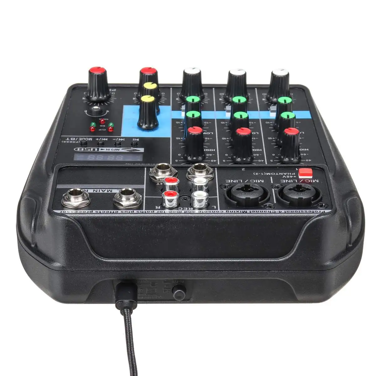 Портативный 4 канальный USB bluetooth аудио миксер A4 запись звука в студии DJ консоль для
