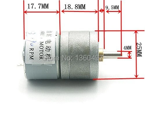 25GA с фокусным расстоянием 25 мм 3V DC 90 об/мин 0.3A 30mA высокий крутящий момент Электрический мотор коробки передач, Новинка