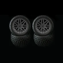 4 шт. обода колеса и резиновые шины для RC 1/10 внедорожный автомобиль багги Замена