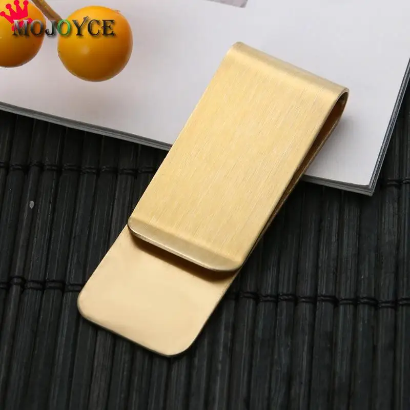 1PC High Quality Metal Stainless Steel Money Clip Fashion Simple Folder Collar Clip Holder for Pocket Purse