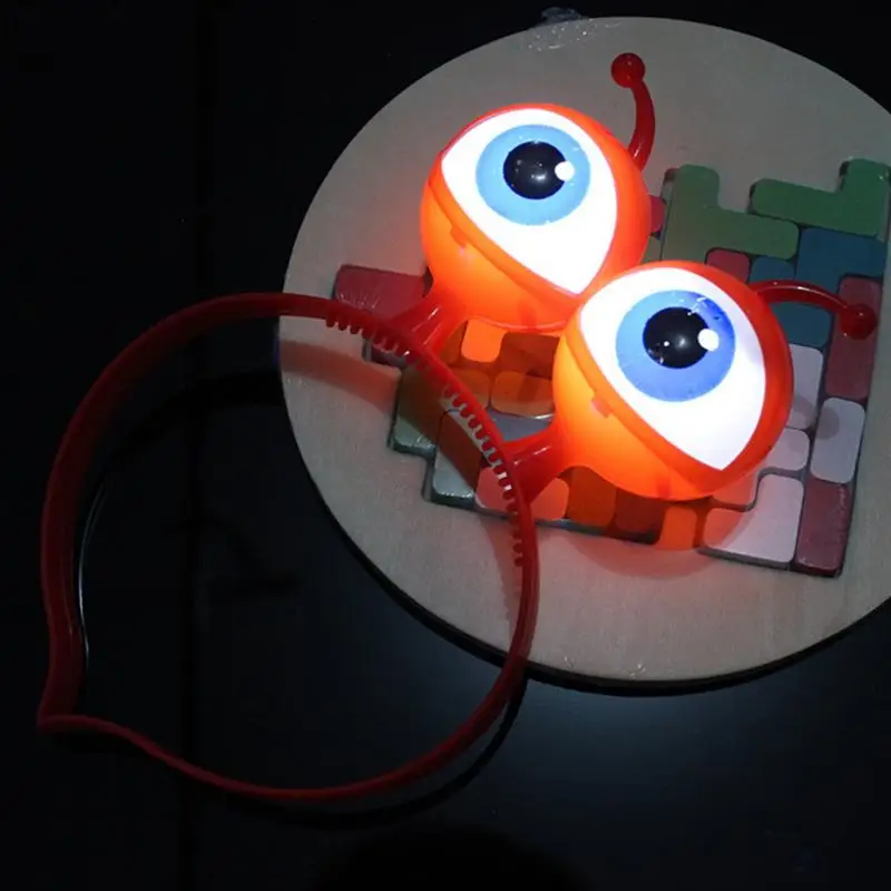 

Halloween LED Flashing Alien Headband,Light-Up Eyeballs Hair Band Glow Party Supplies led Accessories