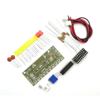 

LM3915 10 LED Sound Audio Spectrum Analyzer Level Indicator Kit DIY Electoronics Soldering Practice Set