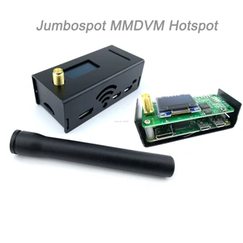 

Jumbospot MMDVM hotspot Support P25 DMR YSF + raspberry pi +OLED + Antenna + Black Case + 16G TF card READY TO QSO