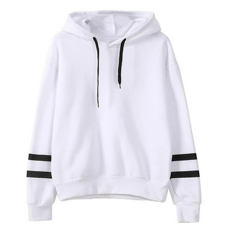 

Autumn Winter Women Sweatshirt Striped Hoodies new Casual Long Sleeve Hoody Shirt Blouse Jumper Tops For Female