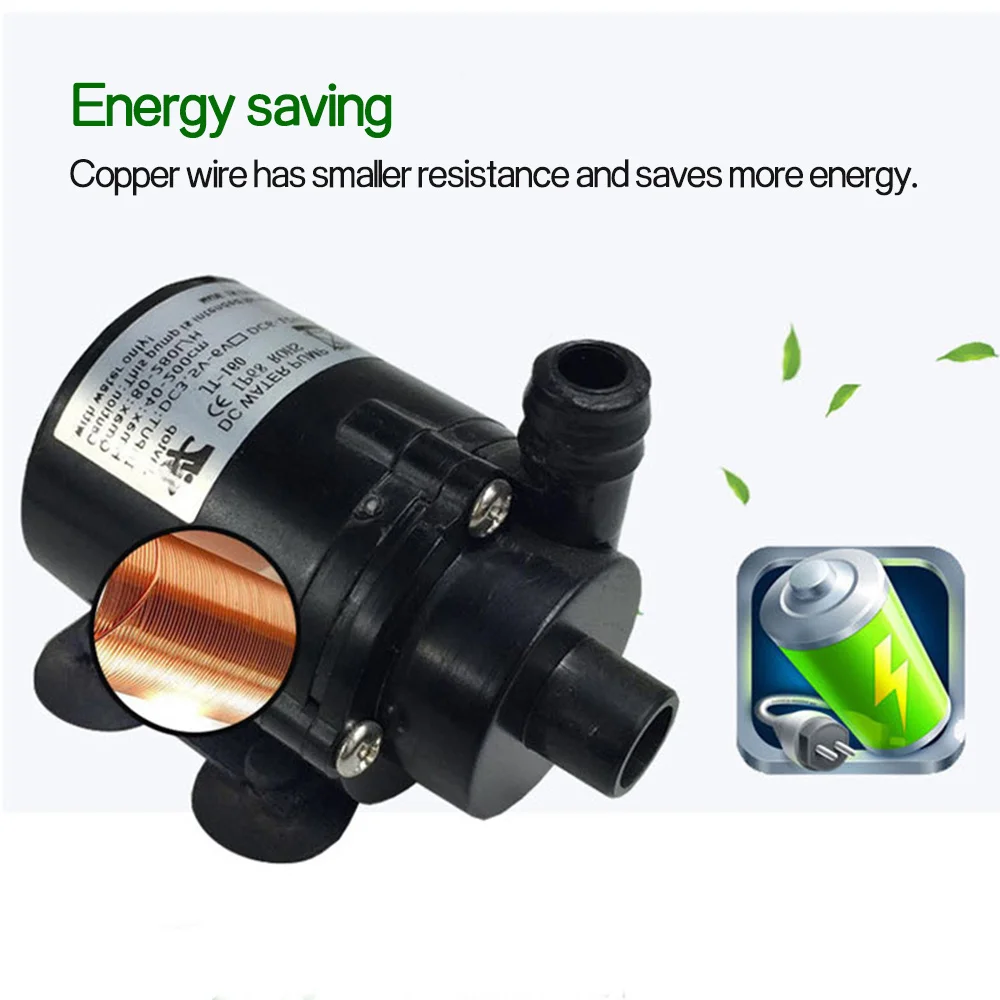 USB DC 5V 12W ультра тихий мини Бесщеточный Водяной насос аквариумный