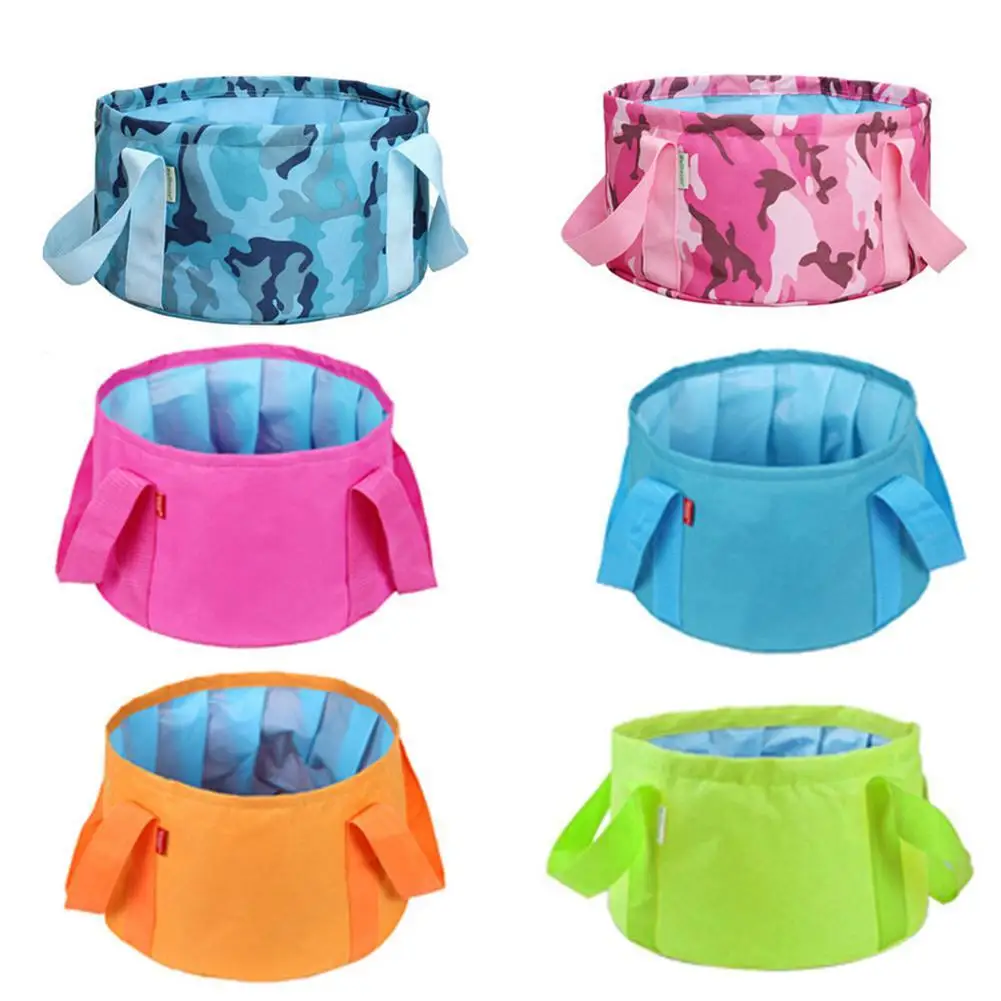 

Adeeing 15l Camping Bucket Outdoor Wash Basin Waterproof Folding Bucket Portable Collapsible Water Bucket For Travel Fishing