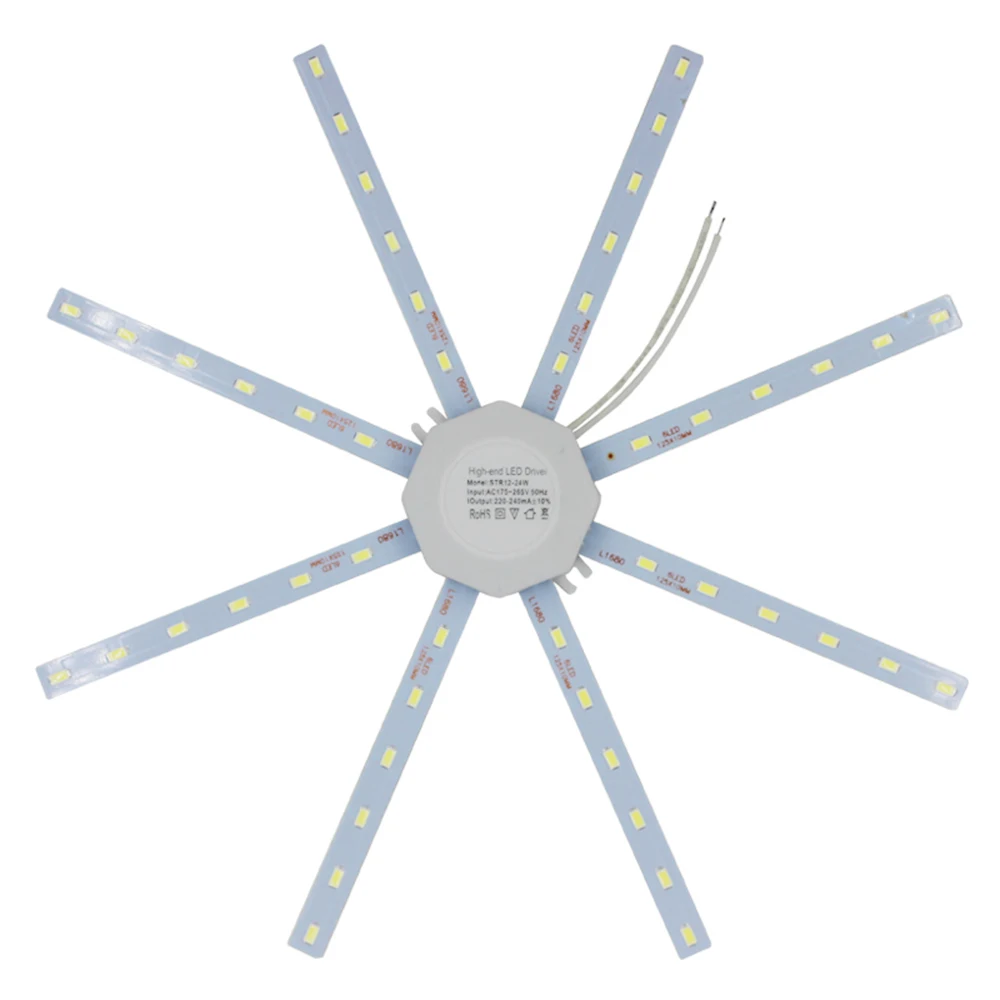 24 Вт AC175 265V 48 LED 1800LM потолочный светильник лампа в форме осьминога теплый белый для