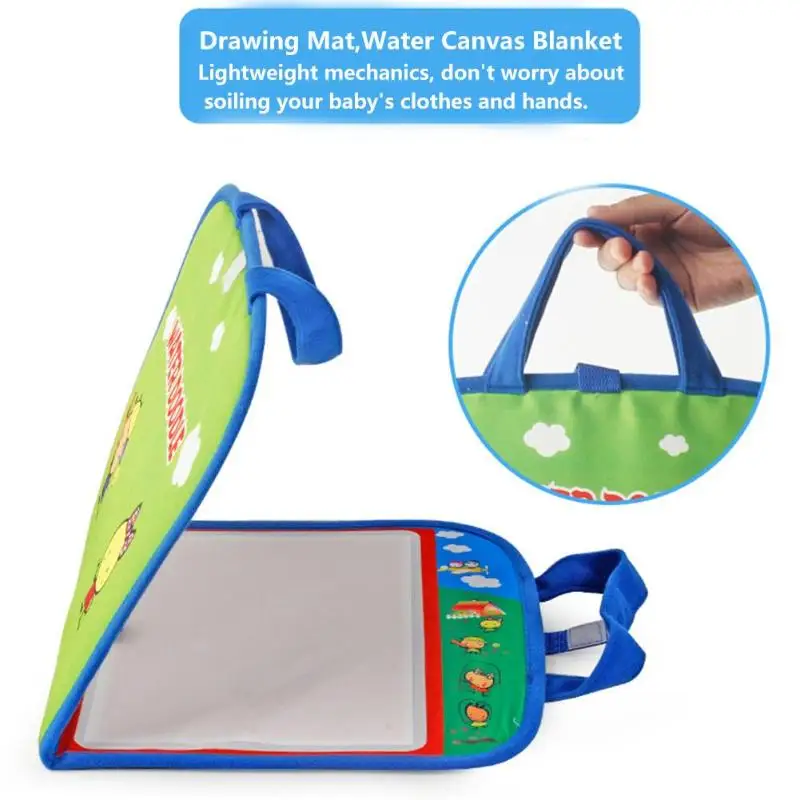 

Magic Water Canvas Blanket Graffiti Pen Doodle Creative Reuse Drawing Mat Board Baby Early Education Toy Kids Drawing Toys