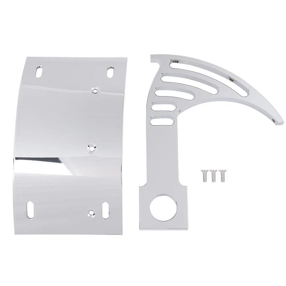 Motorcyle Parts Frame Holder Chrome Swingarm Side Mount Curve License