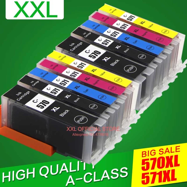 Compatible for Canon PIXMA MG6850 MG6851 MG6852 MG6853 MG 6850 6851 6852  6853 Ink Cartridge PGI570 - AliExpress