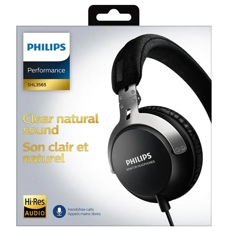 Оригинальная Проводная гарнитура Philips Shl3565 с басами, разъем 3,5 мм, регулируемая повязка на голову, музыка и кино для смартфона HAUWEI xiaomi