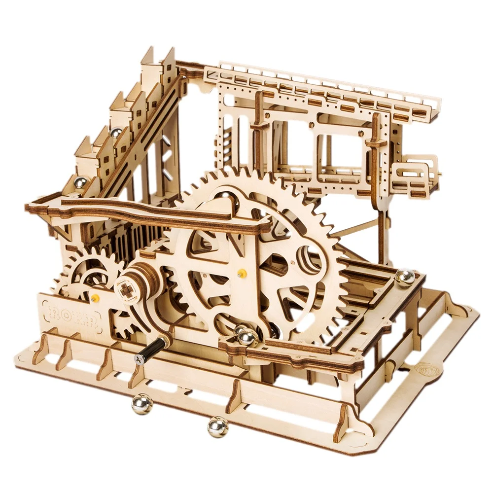 

Robotime Coaster Magic Creative Marble Run Game Wooden Model Building Kits Assembly Toy Gift For Children Adult Lg502