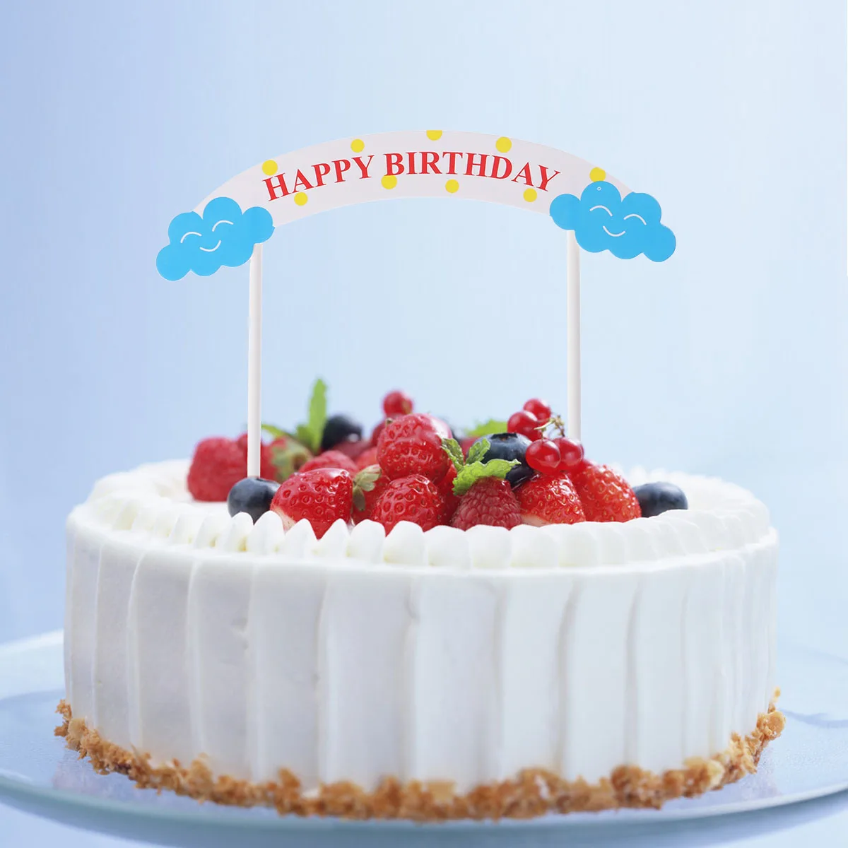 Download 5Pcs Happy Birthday Cake Toppers Flag Banner Colorful ...