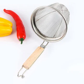 

1X Stainless Steel Mesh Spider Food Dumpling Noodle Strainer Basket/Kitchen 14cm